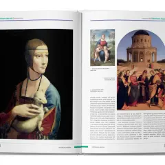 Obraz Leonarda da Vinci "Dama z gronostajem" i inne dzieła ukazują, jakie są style malarskie renesansu, od portretów po sceny religijne.