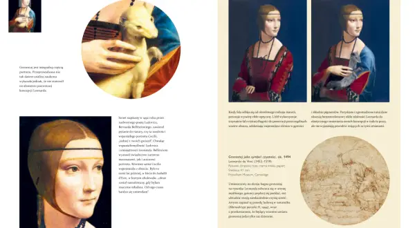Dama z gronostajem, symbol czystości w malarstwie. Leonardo da Vinci ukazuje zwierzę jako metaforę.